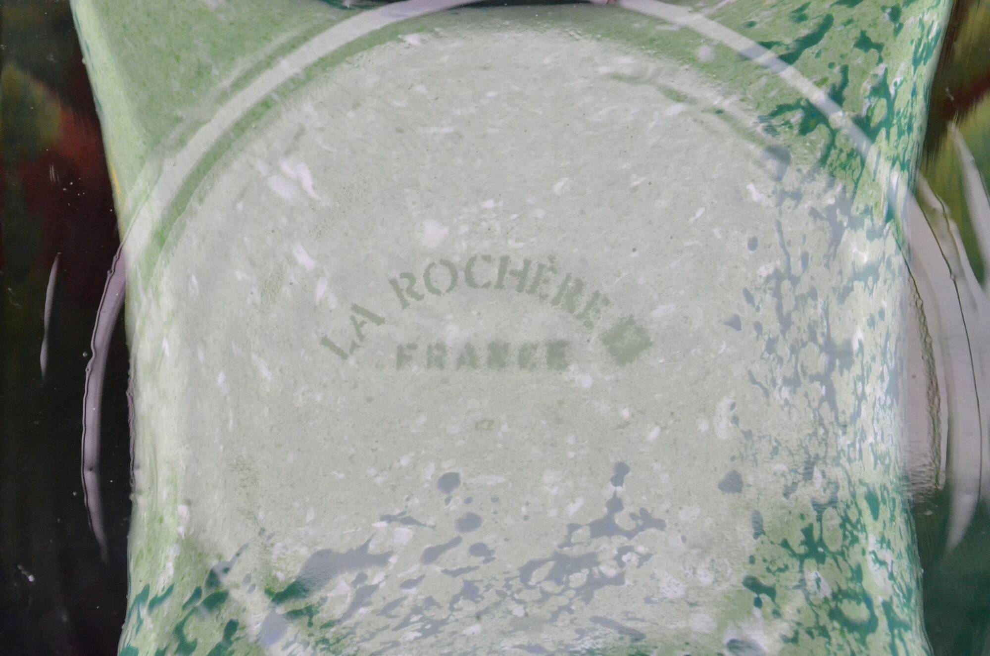 Vase La Rochère en verre soufflé polychrome, années 1970