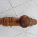 Wall-mounted coat rack circa 1940 in bamboo-style wood with 1 hook