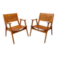 Fauteuils Gelenka en bois de hêtre massif, Allemagne, 1950, ensemble de 2