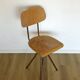 Vintage Office Chair Mid Century Desk Adjustable Swivel Wooden Chair