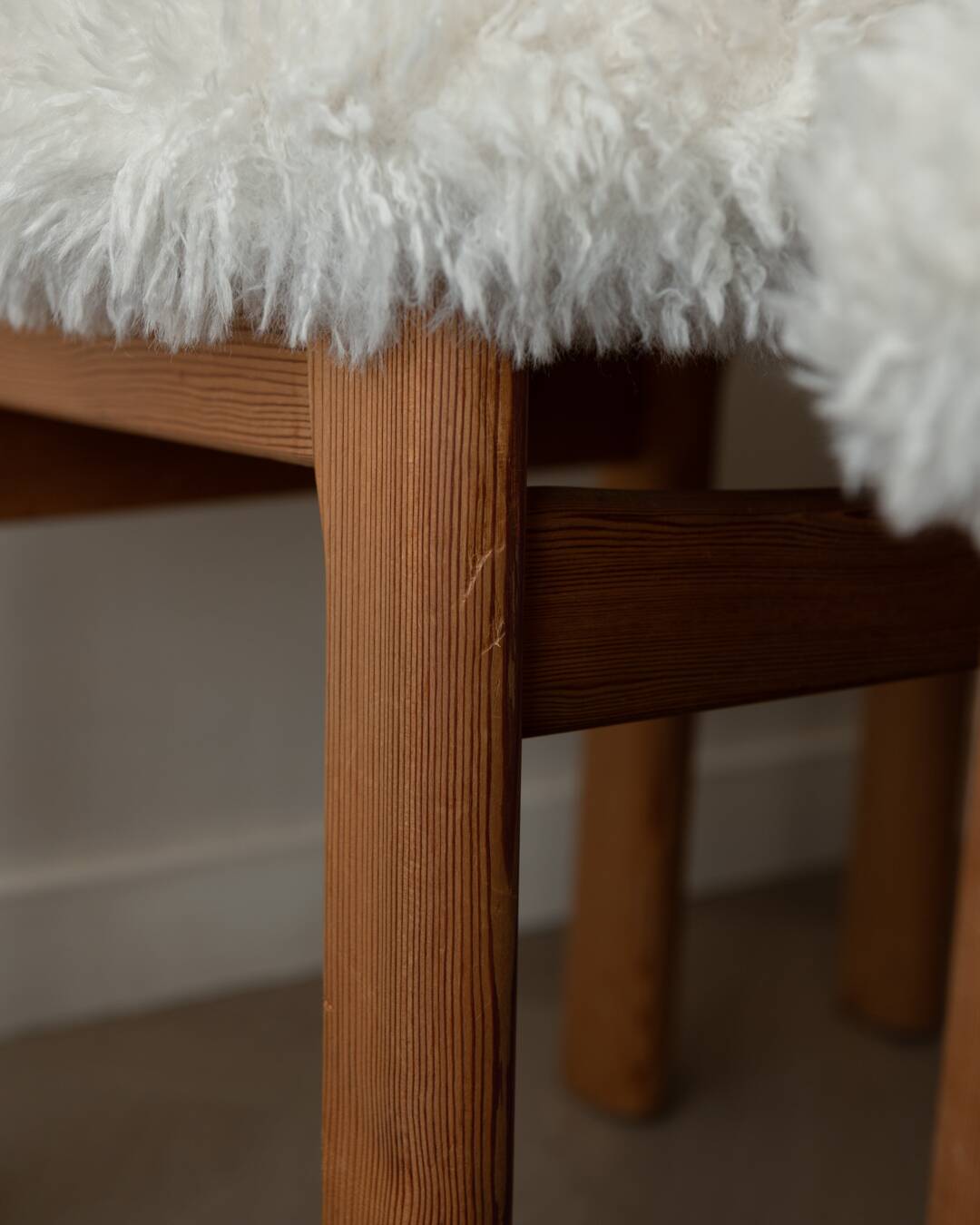 Vintage Danish Pine Dining Chairs | Set of 4 | Niels Koefoed Style