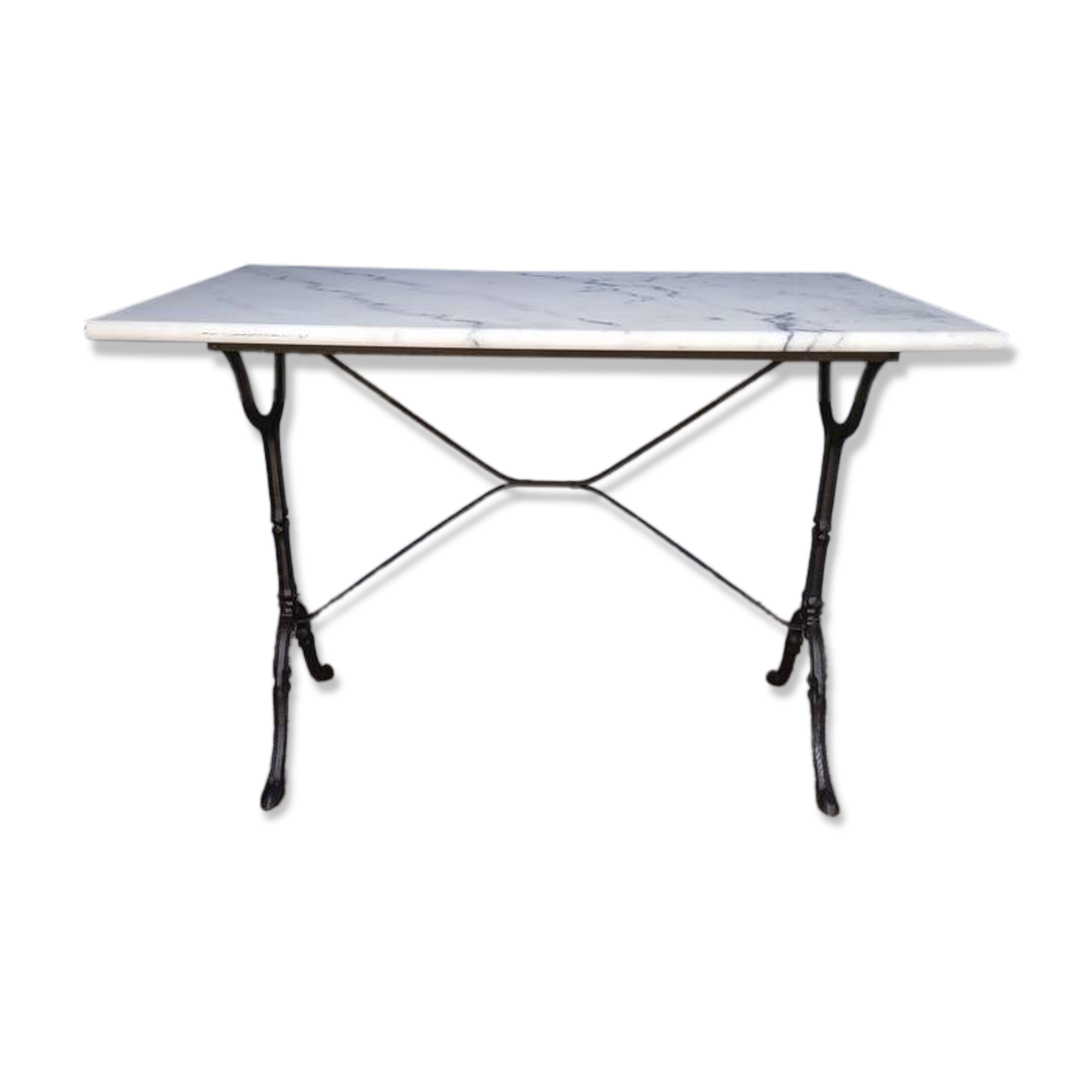 Bistro table for 4 people in white marble
