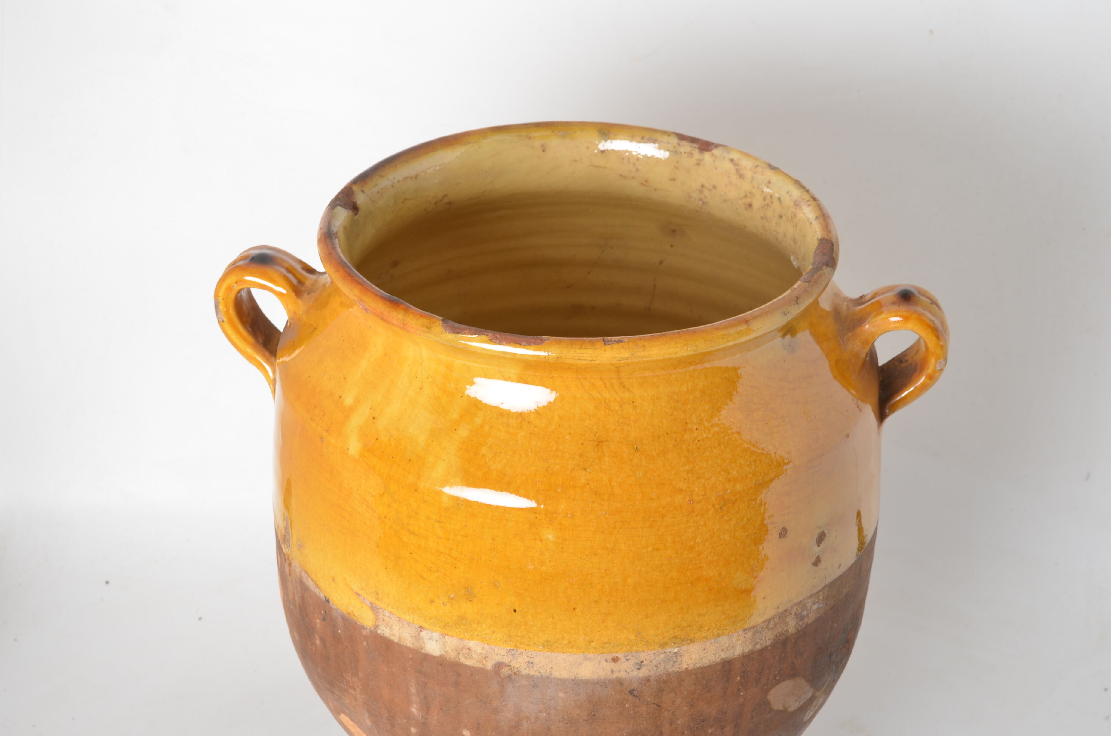 Yellow glazed jar