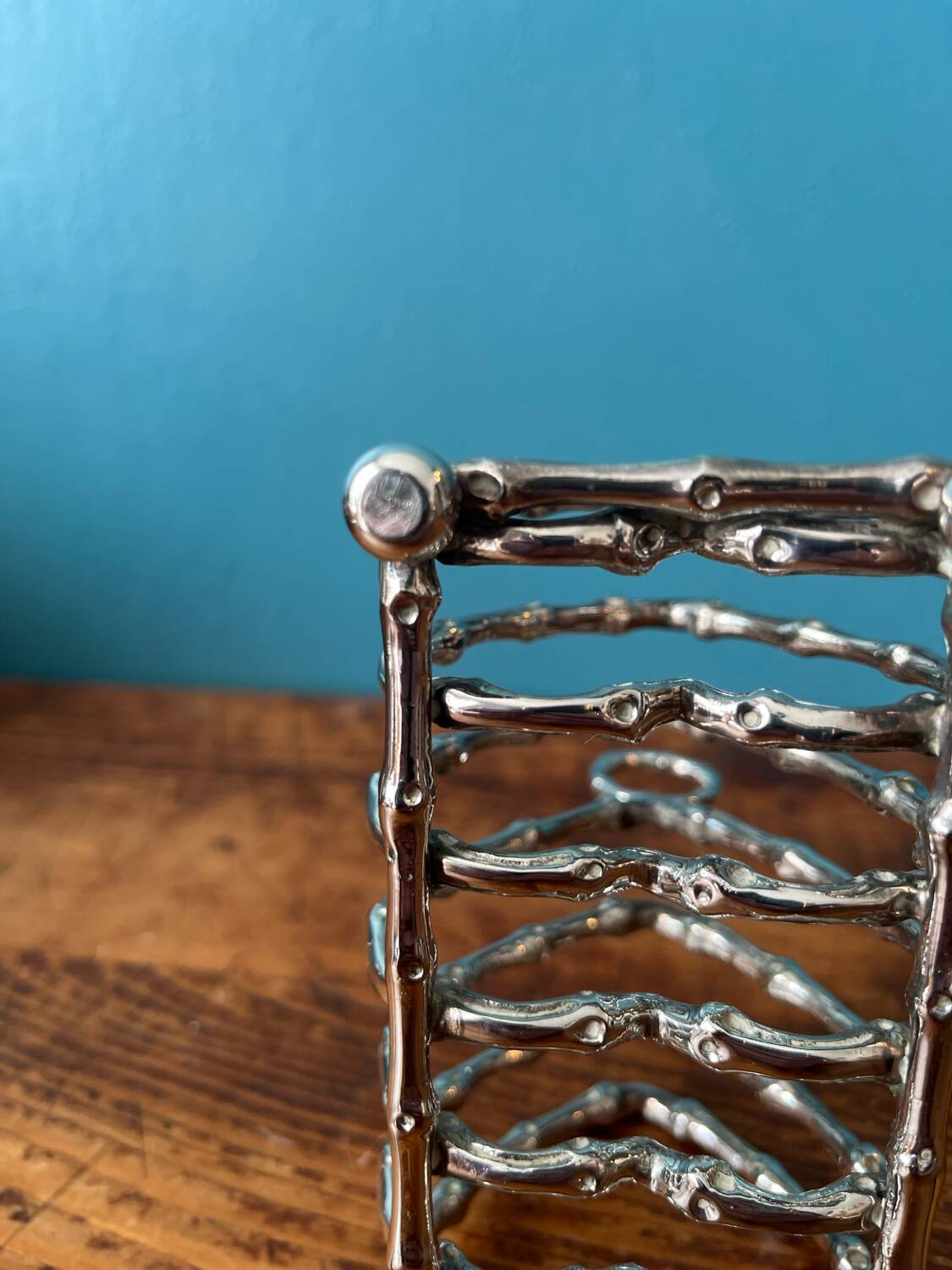 Silver metal toast holder Christian Dior