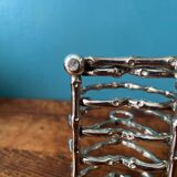 Silver metal toast holder Christian Dior