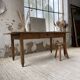 1950s oak butcher's farm table
