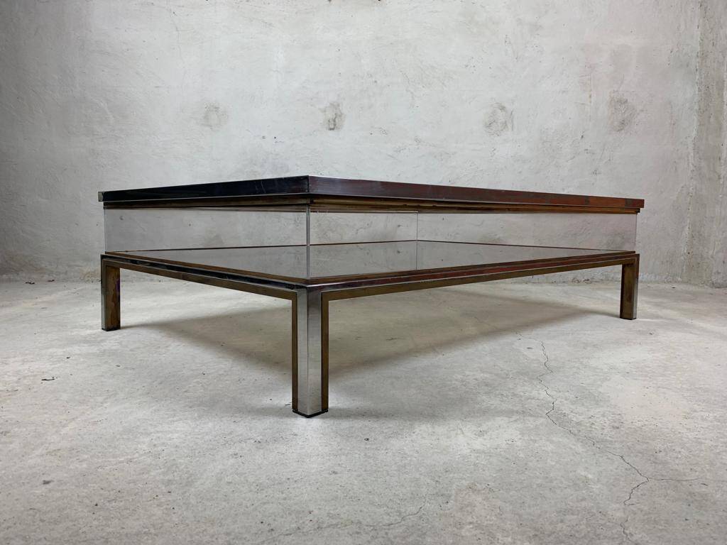 Sliding Top Coffee Table By Belgochrom, 1970s