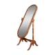Large psychic mirror on legs with pivoting oval frame.