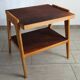 Table basse en bois 2 niveaux années 50-60
