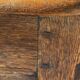 French provincial chest in carved and pegged solid oak, 18th century.
