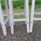 Set of 6 wooden stools