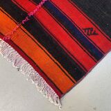 Ancien chemin de Kilim étroit turc 274x61 cm shabby chic, kelim vintage