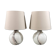 Peill & Putzler large glass table lamps 1970’s