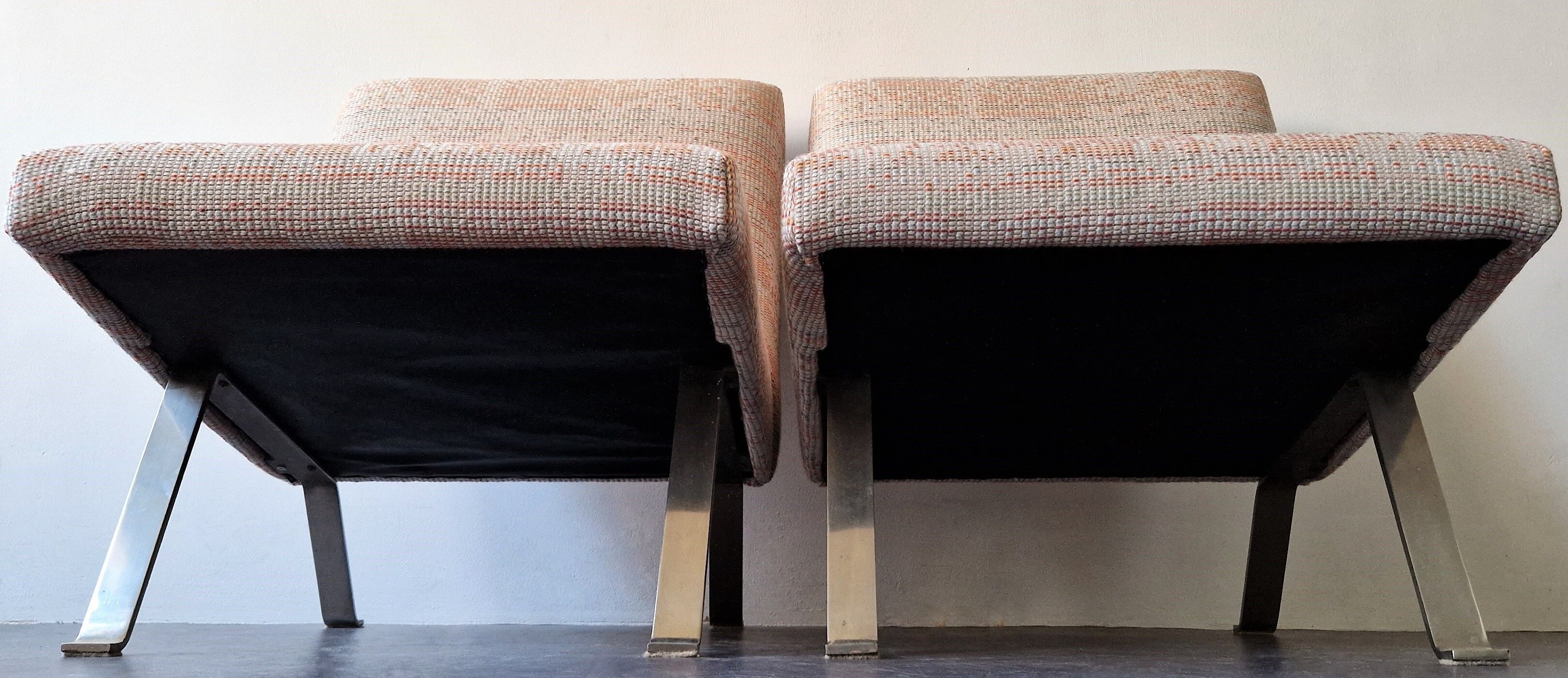 Set of 2 model 141 lounge chairs by Joseph Andre Motte by Artifort, The Netherlands 1955