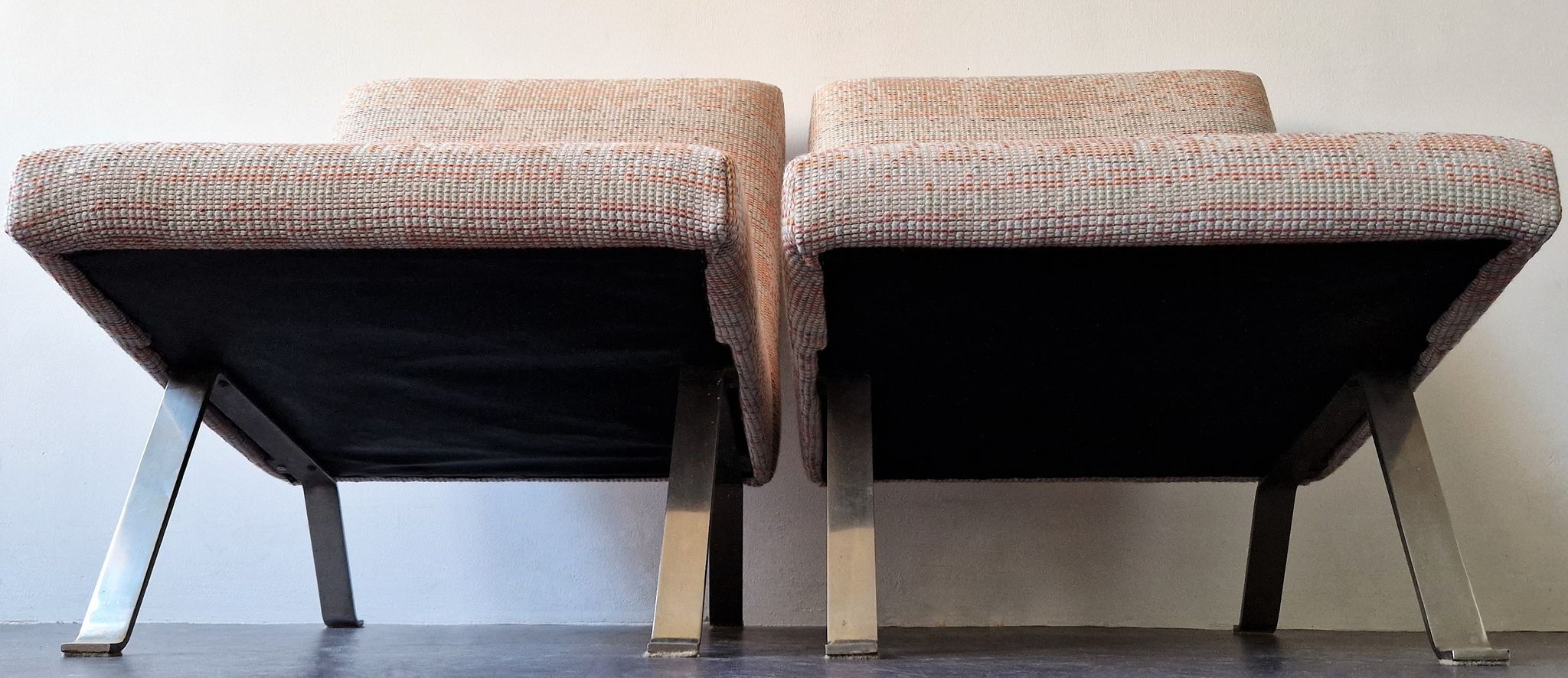 Set of 2 model 141 lounge chairs by Joseph Andre Motte by Artifort, The Netherlands 1955