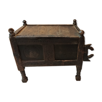 Small Afghan 19th Authentic Wedding Chest