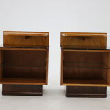 1950s Pair of Bedside Tables, Czechoslovakia