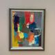 Original Swedish Oil on Panel – Conversations by Rolf Ostermann – Dated 199