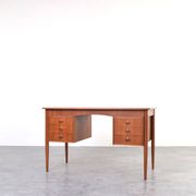 Mid-Century Danish Teak Desk, 1960s.
