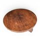 Brutalist oak coffee table / heavy weight 75 kg / 1960s