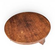 Brutalist oak coffee table / heavy weight 75 kg / 1960s