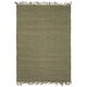 Tapis en jute et coton vert 190 x 290 cm