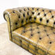 Old vintage leather chesterfield sofa