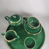 DUO tea service, Saint Clément, Vintage, green