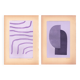 Duo de peintures sur papier ancien signées Eawy