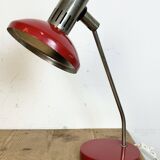 Vintage red east german table lamp from aka leuchten, 1970s