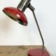 Vintage red east german table lamp from aka leuchten, 1970s