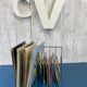 Vintage vinyl/magazine holder