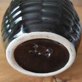 Flamed stoneware pitcher