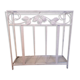 Porte parapluies en fer forgé blanc