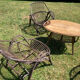 Salon jardin osier 70’s