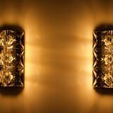 Paire d’appliques Kinkeldey en cristal.