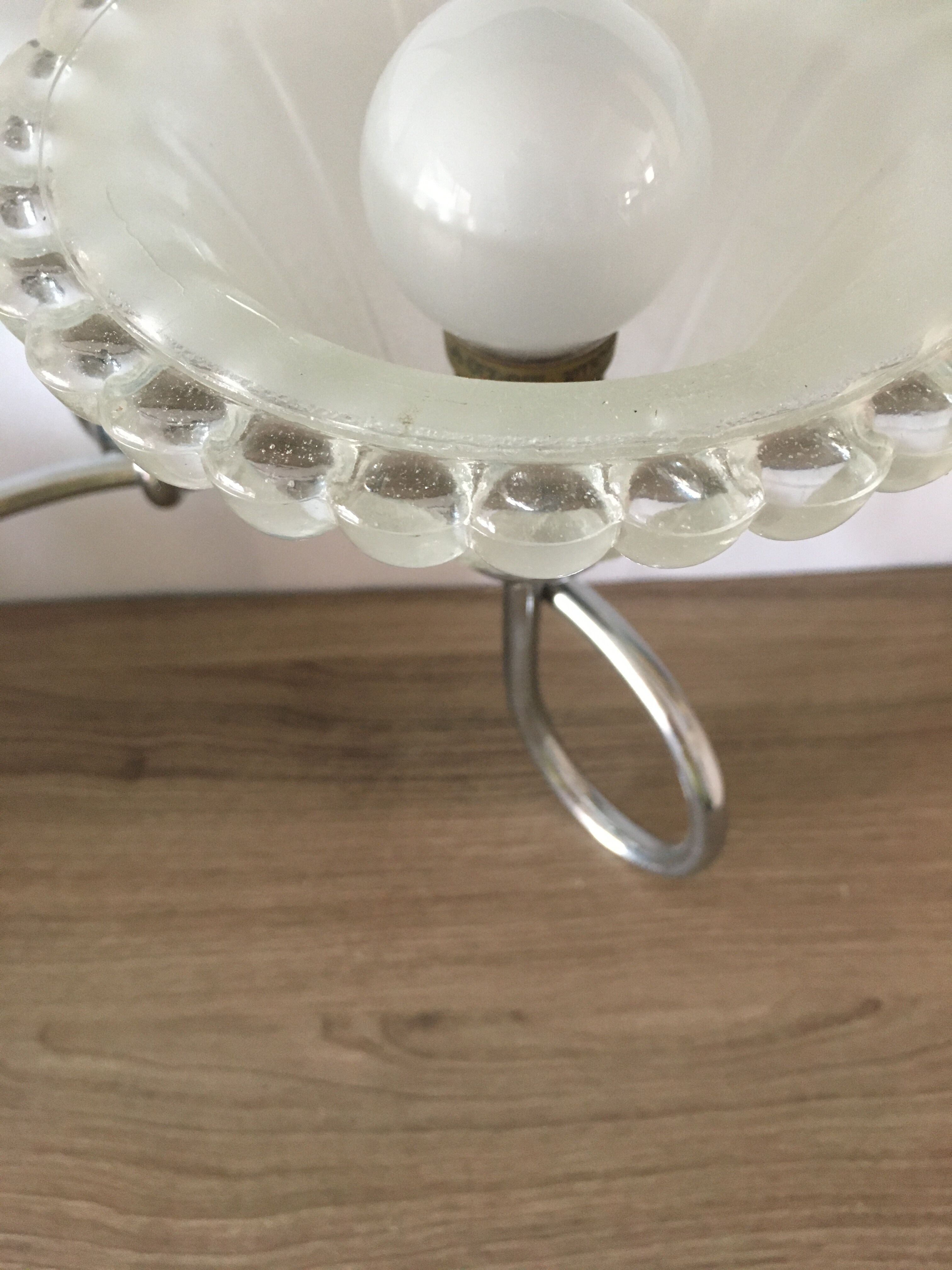 Double flower wall light