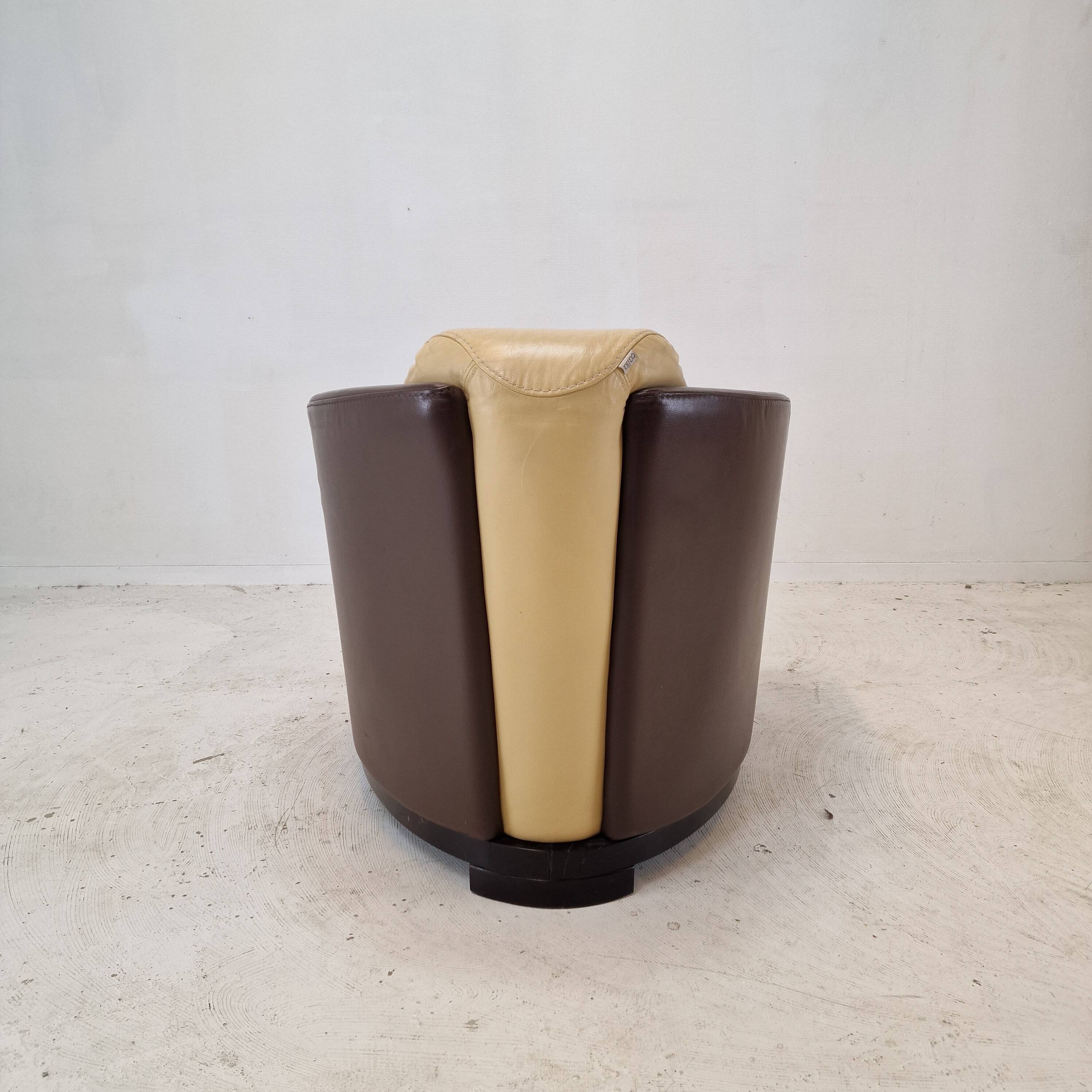 Set of 2 Calia Club or Lounge Chairs, Italy 1980's