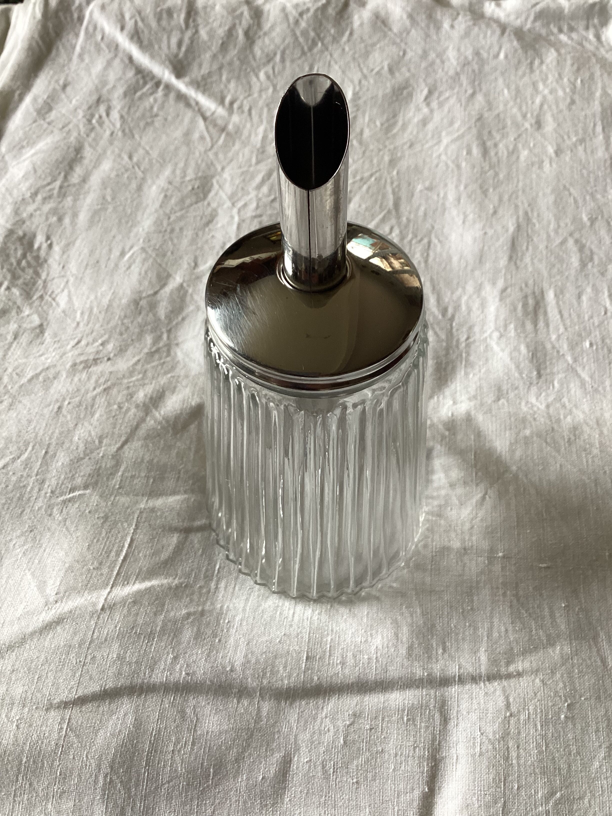 Uwo vintage glass sugar dispenser