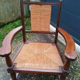 Pair of old brutalist design armchairs