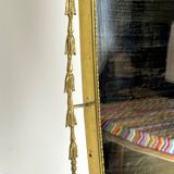 Mid-century Italian mirror in brass. Italy 1950s