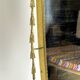 Mid-century Italian mirror in brass. Italy 1950s