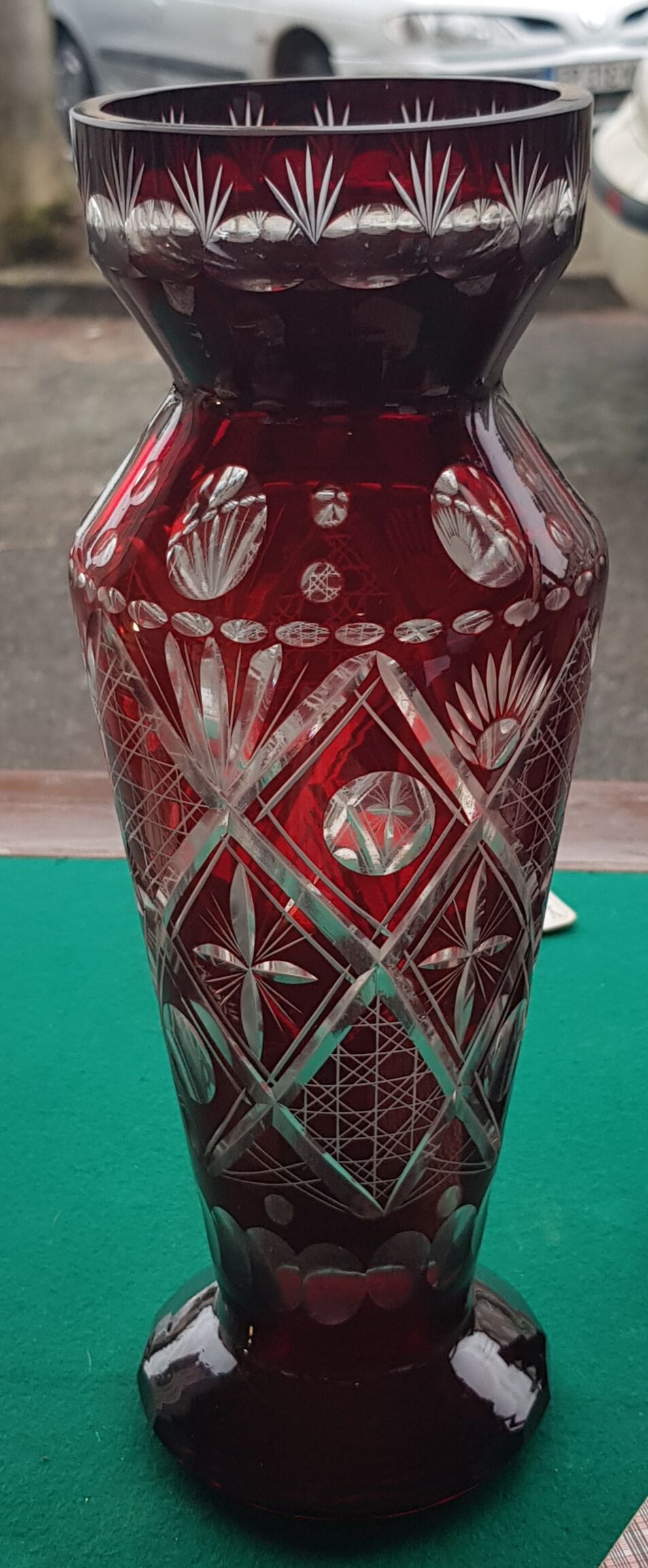 Vase en cristal de Bohème