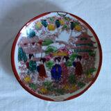 5 tasses à thé vintage porcelaine, peint main, Japon