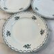 Set of 3 antique flat plates — Céranord pottery, model “