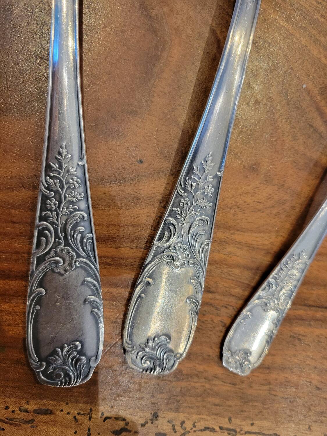 49-piece silver flatware set