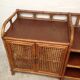 Buffet vintage cannage rotin et bois