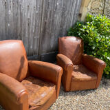 Pair of club chairs