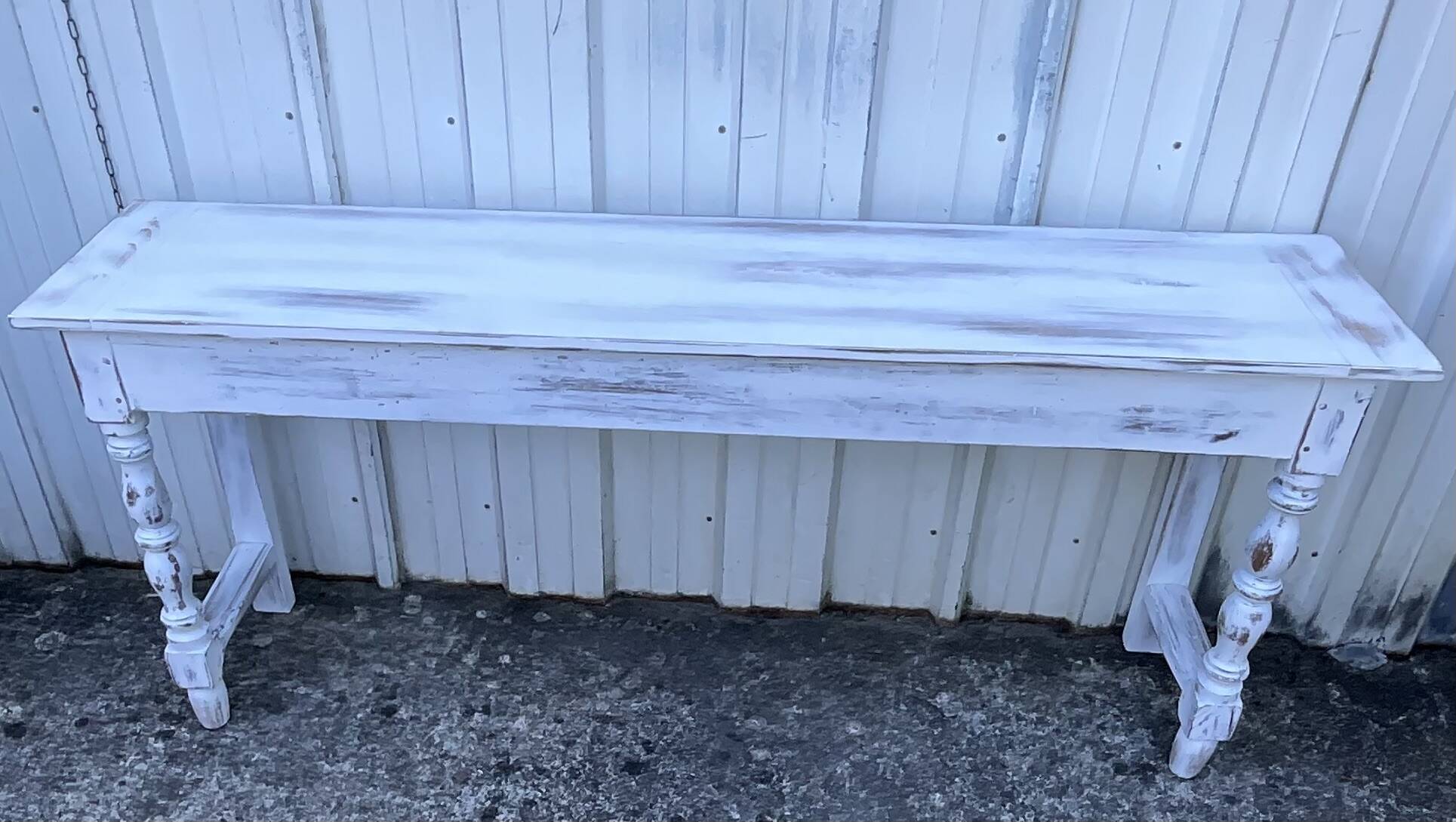 Console table in patinated fruitwood, 19th century
