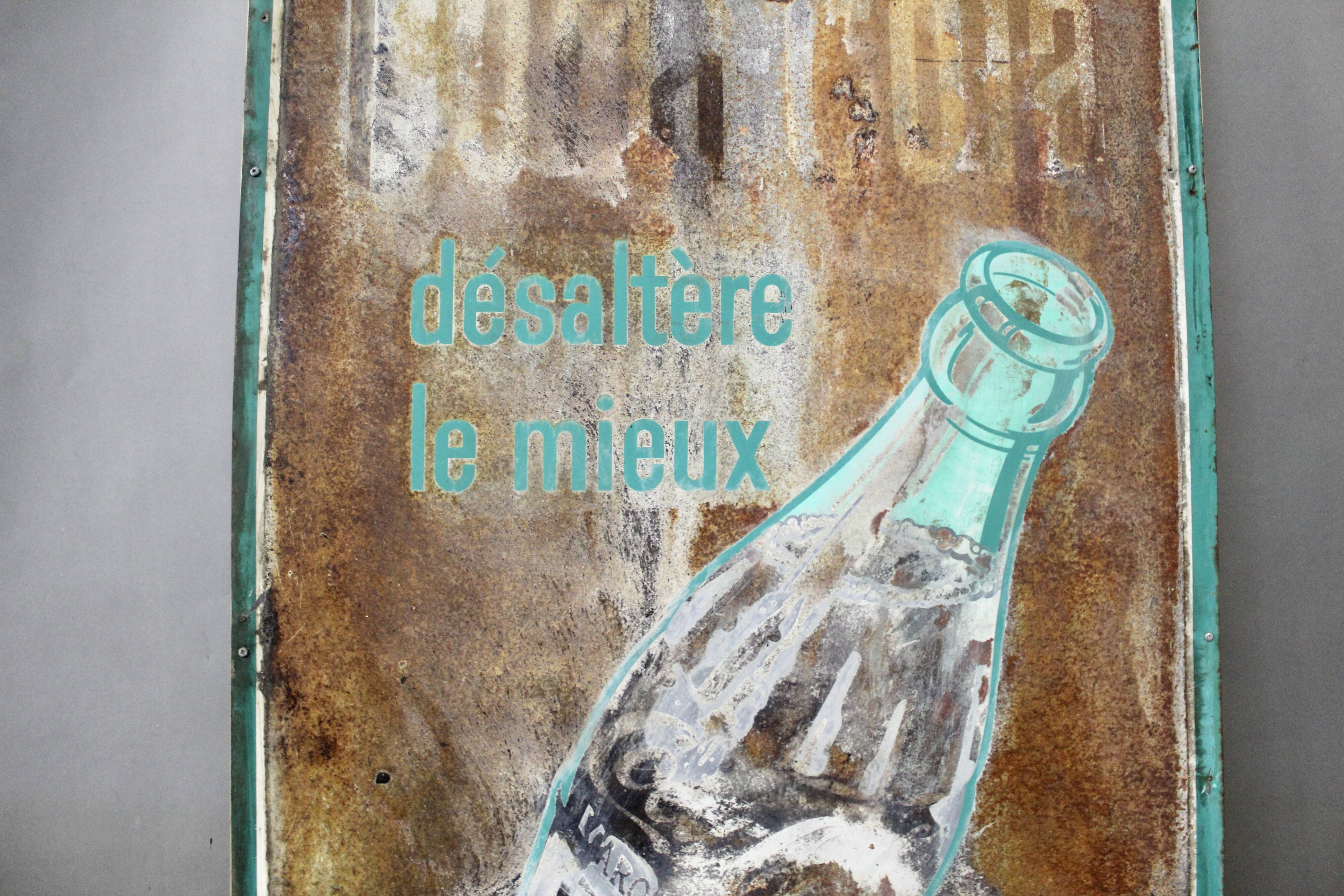 Old coca cola advertising plate 60s